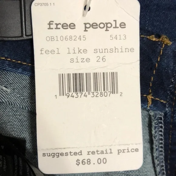 Free People Miles Away Dark Blue Skinny Jeans - Picture 10 of 13